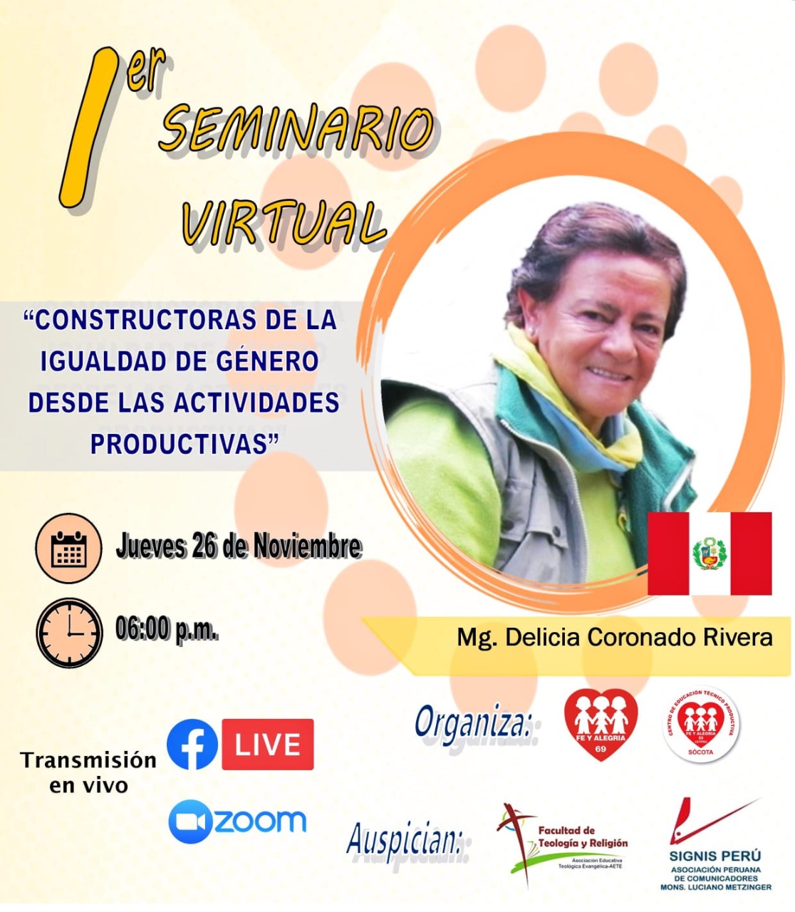 Seminario Virtual:  “Constructoras de la Igualdad de Género desde las Actividades Productivas”